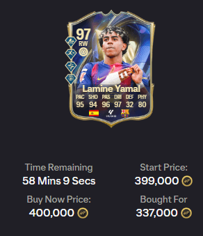 Yamal 97 Snipe Price Stats Proof
